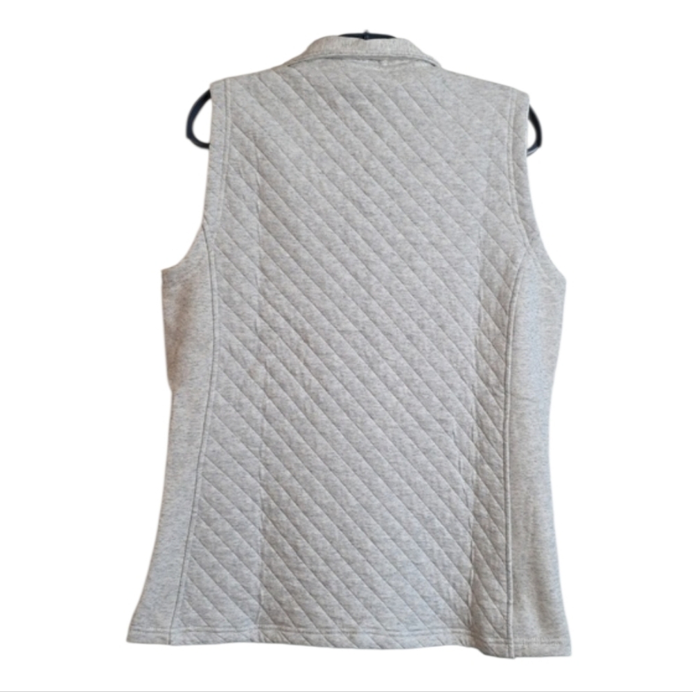 Charles River Quilted Vest Medium Heathered  Gray New Tags - Picture 7 of 12